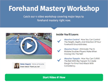 Tablet Screenshot of forehandmastery.com